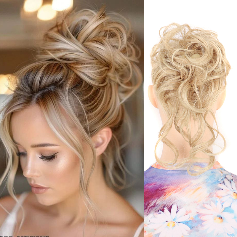 Claw Clip Messy Bun Hair Piece - Kadınlar için dağınık saç topuz saç
