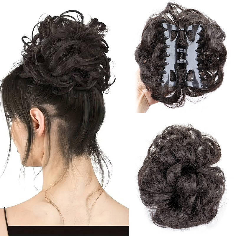 Sentetik Dağınık Topuz Saç Tok - Claw Clip Messy Bun Hair Piece incelemesi ve fiyatı