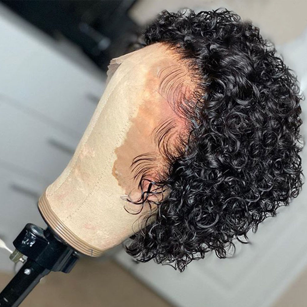 Kıvırcık Peri Kesim Peruk Dant - Short Pixie Cut Wig Human Hair Cheap incelemesi ve fiyatı