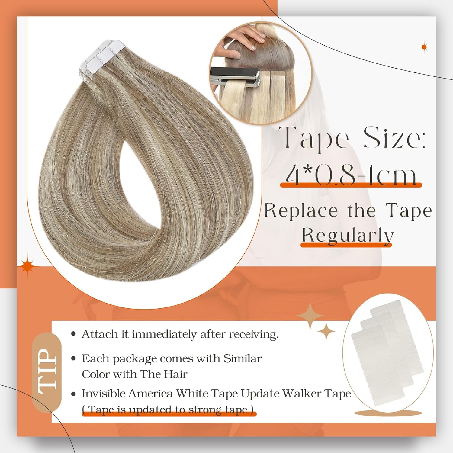 İnsan Saç Uzantılarında Tam Pa - Invisible Tape In Extensions Real Hair incelemesi ve fiyatı