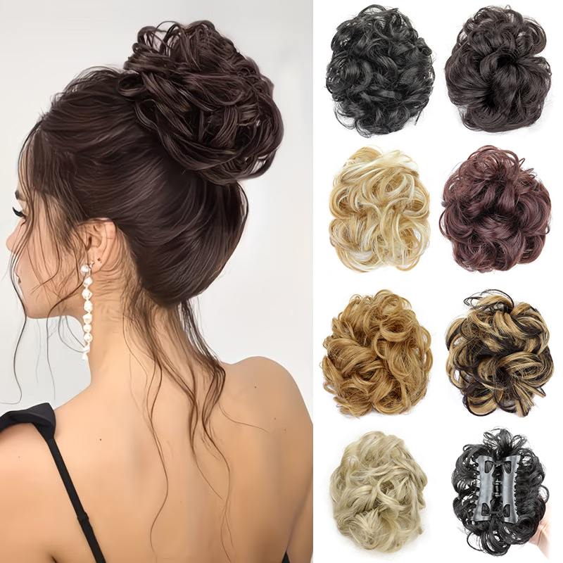 Sentetik Dağınık Topuz Kısa Kı - Claw Clip Messy Bun Hair Piece incelemesi ve fiyatı