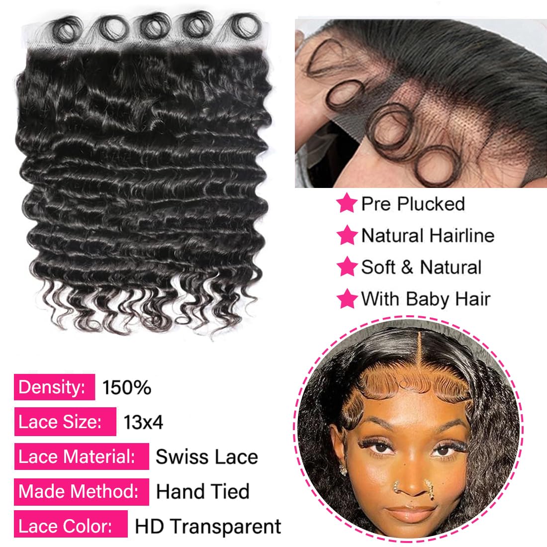 Derin Dalgalı Saç Demetleri ve - Deep Wave 3 Bundles With Closure incelemesi ve fiyatı