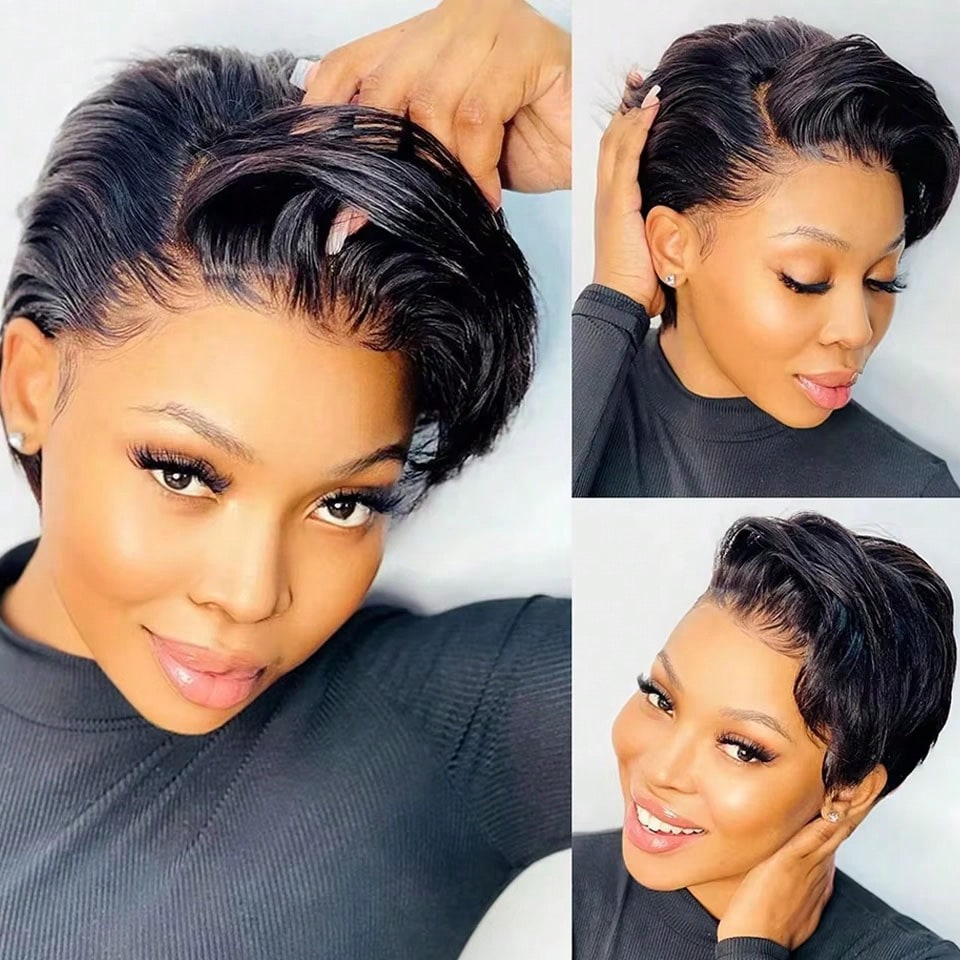 Kısa Ucuz Toptan Pixie Kesim P - Short Pixie Cut Wig Human Hair Cheap incelemesi ve fiyatı