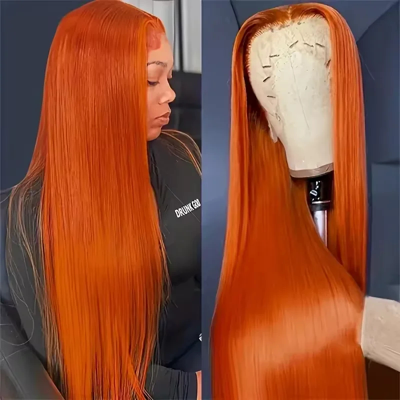 350 #   Renkli Turuncu Zencefi - Lace Front Wigs incelemesi ve fiyatı
