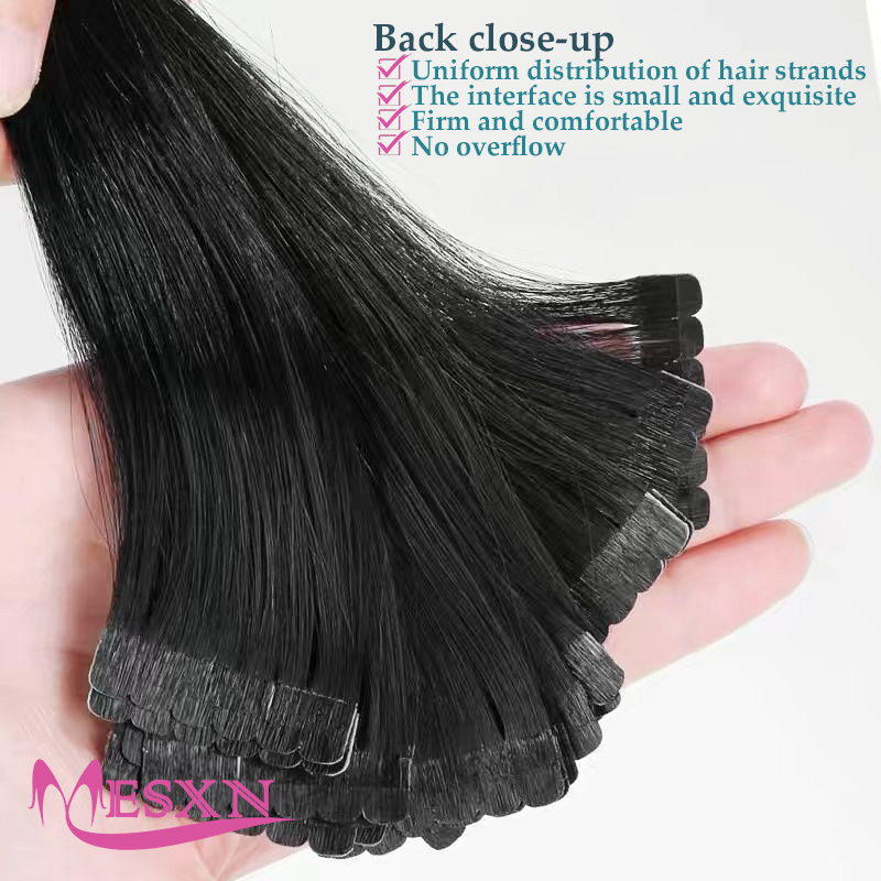 Mini düz bant içinde insan saç - Invisible Tape In Extensions Real Hair incelemesi ve fiyatı
