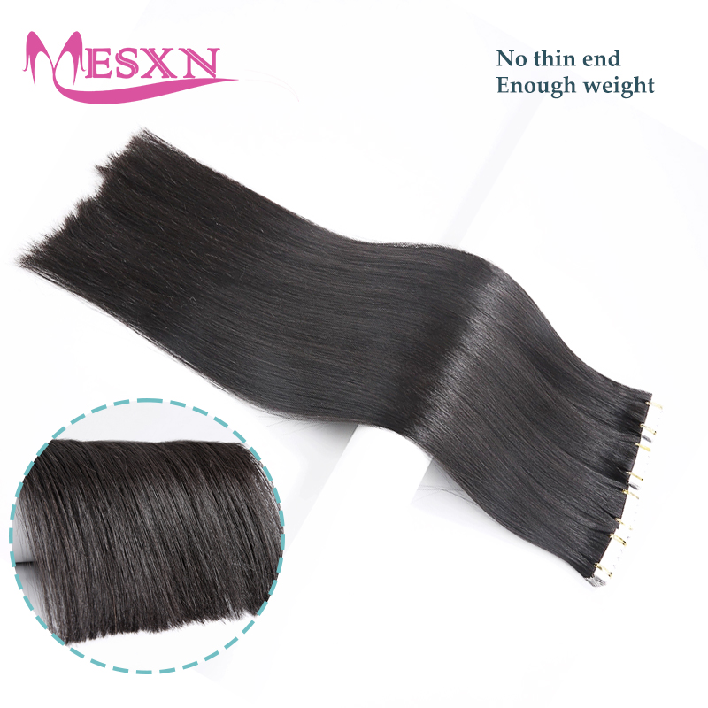 Mini düz bant içinde insan saç - Invisible Tape In Extensions Real Hair incelemesi ve fiyatı