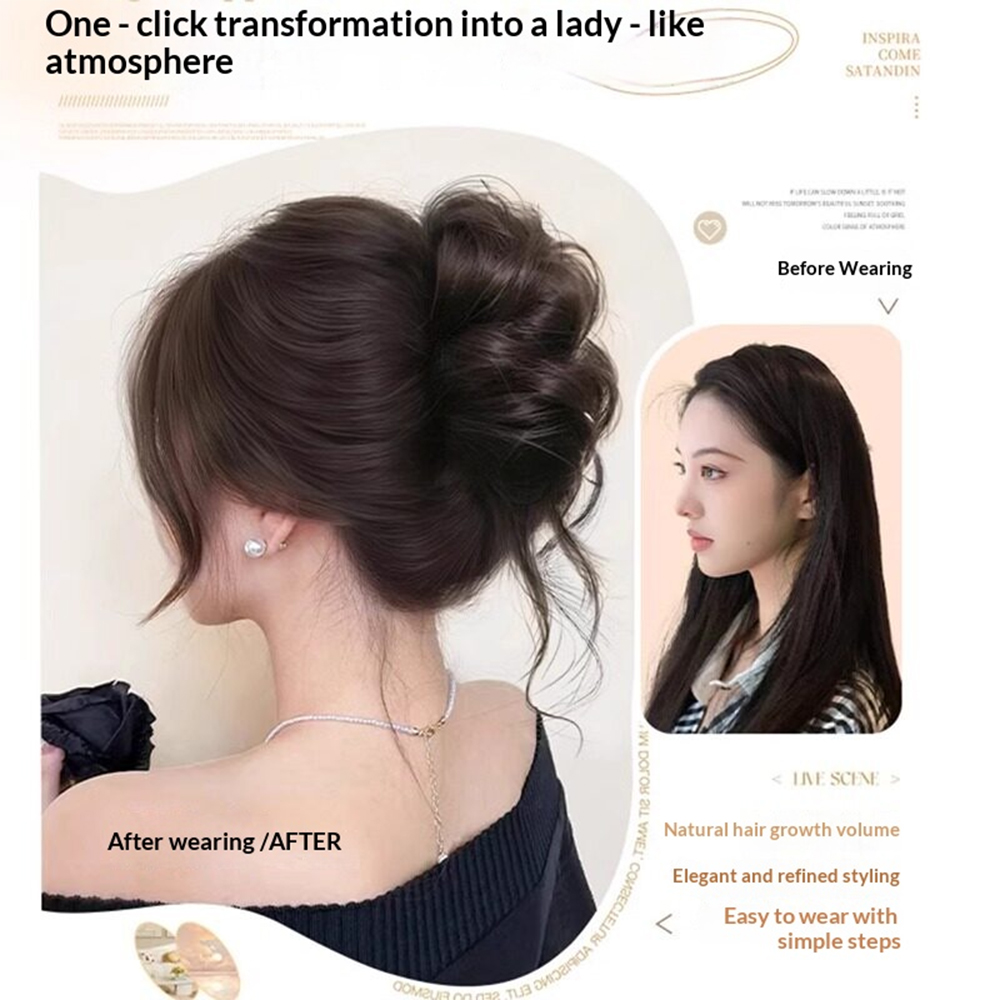 1 adet zarif Chignon Bun uzatm - Claw Clip Messy Bun Hair Piece incelemesi ve fiyatı